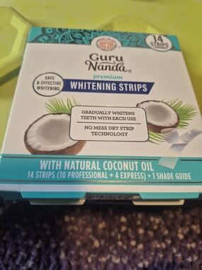 Guru Nanda Premium Whitening Strips - Natural Coconut Oil